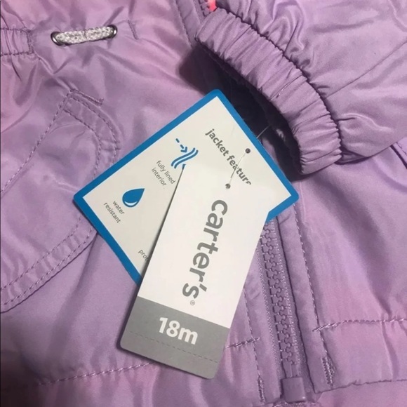 Carter’s Girls 18 Months Winter Jacket - Picture 6 of 6